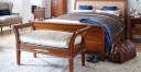 Bett Haussmann Kirschbaum Massiv mit Bank Bett Haussmann Kirschbaum Massiv mit Bank